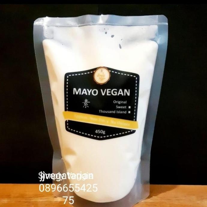 

Tersedia Mayonnaise Vegan Vegetarian 1Kg Saus Mayo Non-Dairy Plant-Based