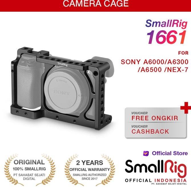 TERBARU SMALLRIG CAMERA CAGE SONY A6000 A6300 A6500 1661 - RIG KAMERA DSLR MIRRORLESS