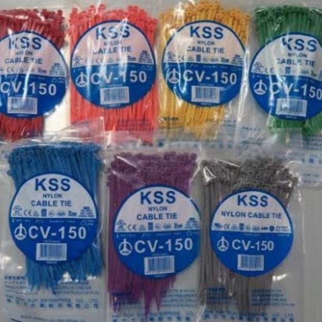 

Diskon! Cable Tie KSS CV-150 150x3.6mm Warna | Kabel Ties Insulock Isi 100pcs