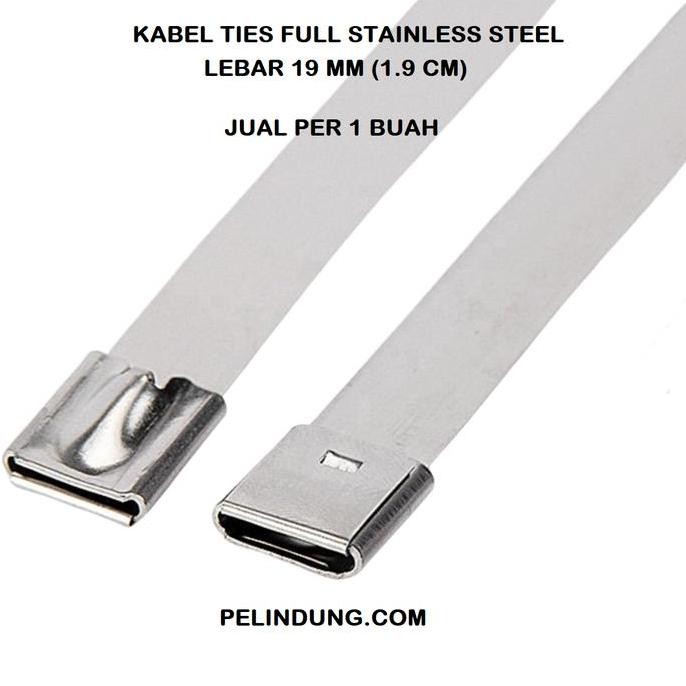 

Diskon! Kabel Tis Stainless Steel 19x800mm - Tali Ties Strapping Tie Satuan