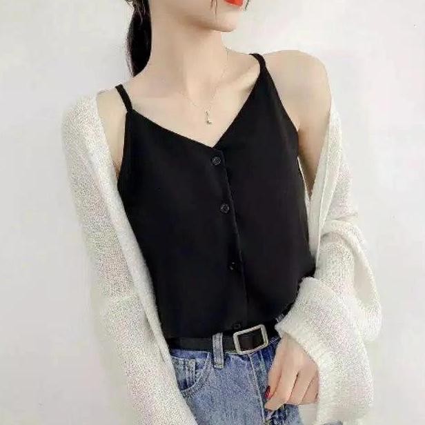 Tank Top Tanktop Wanita/Cewek/Korea V Neck Premium HC