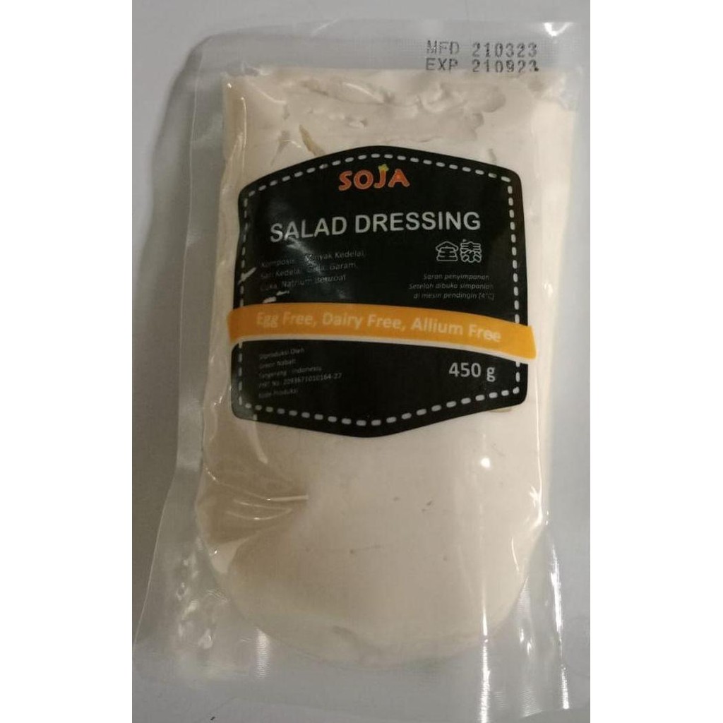 

Tersedia Vegetarian Vegan Mayonnaise 1kg Saus Mayo Nabati Halal