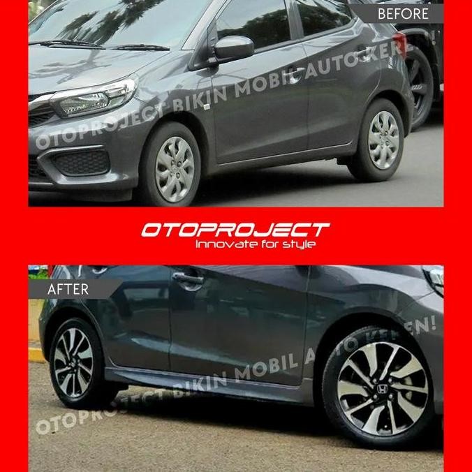SIDE SKIRT HONDA ALL NEW BRIO MODEL RS BODYKIT SIDE SKITE OTOPROJECT ORIGINAL DAN TERPERCAYA