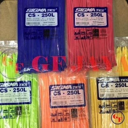 

Diskon! Cable Ties SIGMA CS-250L 25cm Warna-Warni - Hijau, Biru, Putih 250L