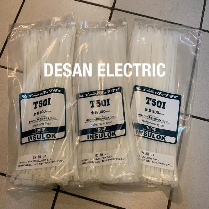 

Diskon! HellermannTyton T50i Cable Ties 30cm - Isi 100pcs Putih & Hitam