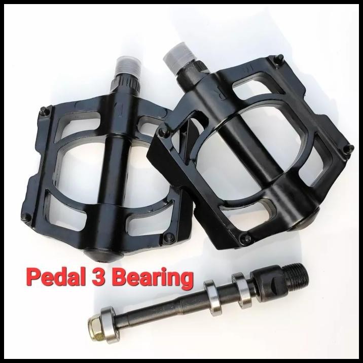 Pedal Bearing 3 Alloy Anti Slip Pedal Sepeda Lipat MTB Roadbike