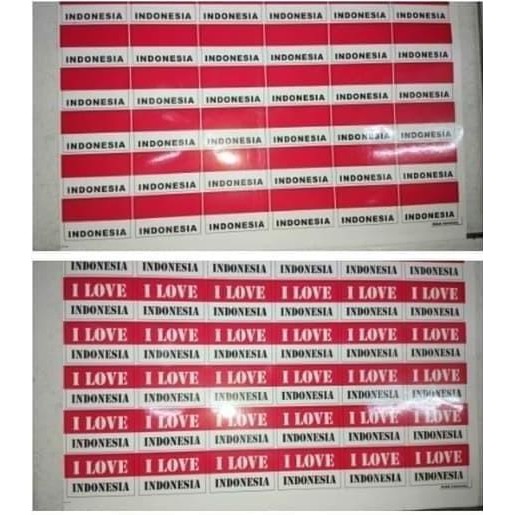 

(Allthebest) Stiker pipi bendera / tempelan / pipi / 17 an / 17 agustus / HUT RI
