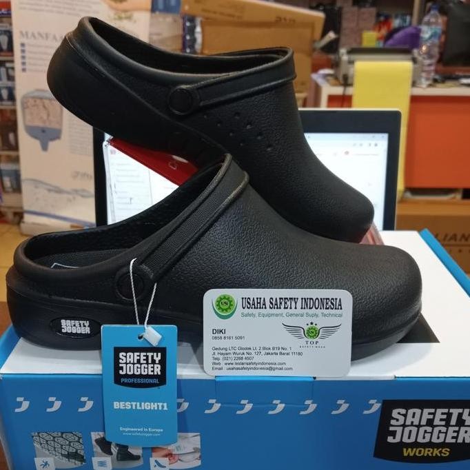 Sandal Safety Jogger Bestlight Oxypas / Sendal Jogger Bestlight Hitam New Stok