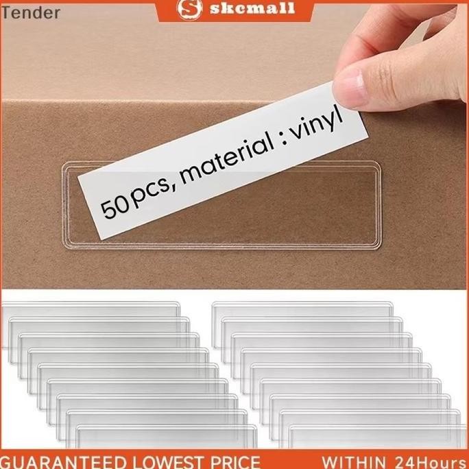 

PROMO LABEL HARGA DISPLAY TRANSPARAN 50PCS SELF-ADHESIVE TAG HOLDER 11X3CM