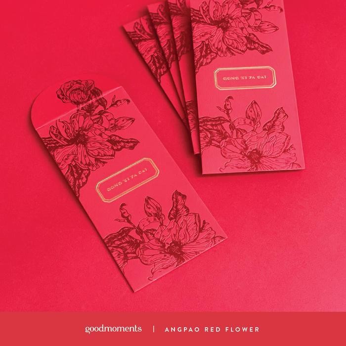 

LFM ANGPAO - RED FLOWER CNY Special 2023 / Amplop Sincia / Envelope