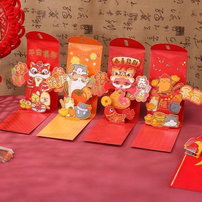 

LFM ANGPAO PREMIUM 3D HOLOGRAM SNAKE YEAR 2025 hongpao ang pao tahun ular amplop red envelope