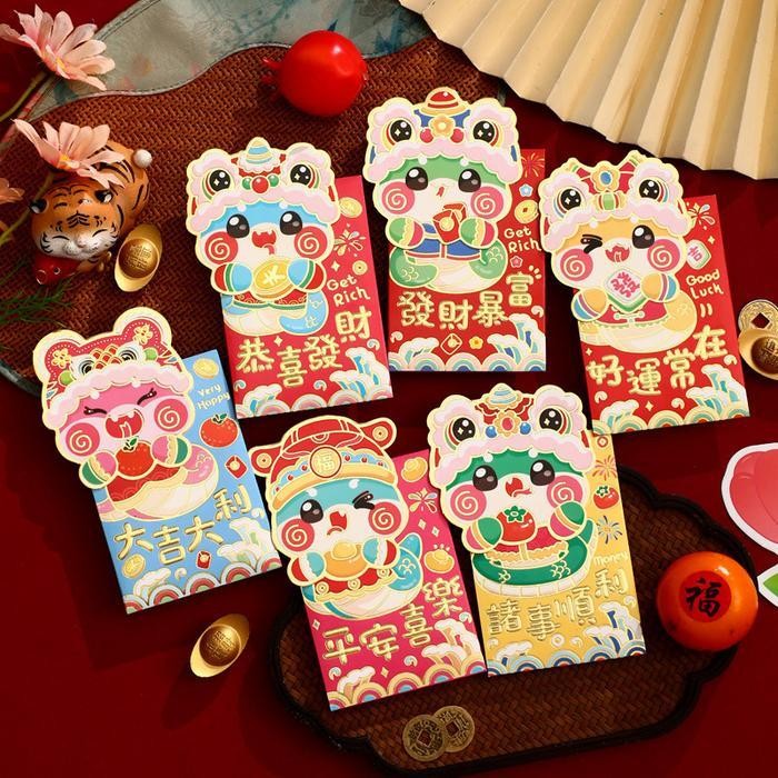 

LFM NEW 2025 Angpao Imlek Bentuk Amplop Tahun Ular Angpau Sincia Uler Angpao Panjang Merah Premium Tebal Murah Grosir