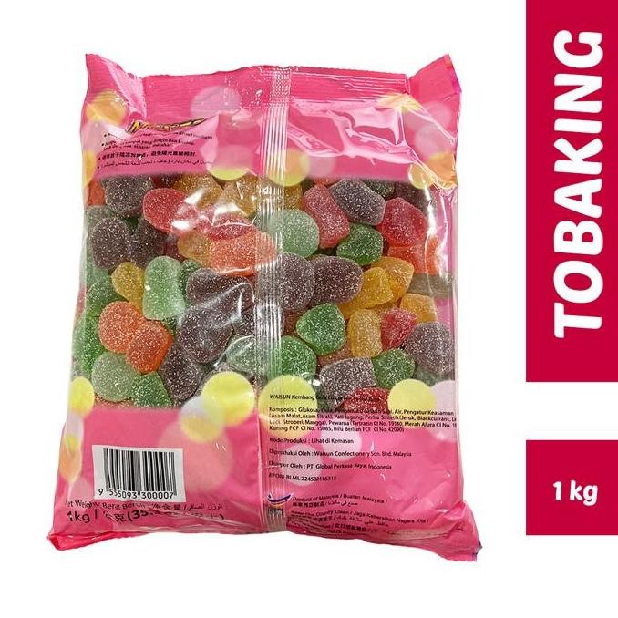 

(Allthebest) Permen Jelly Waisun Mixed 1kg Jeli Warna Warni Aneka Rasa