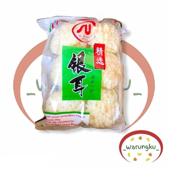 

Jamur Putih/ Snow White Fungus/ Bai Mu Er Su Brand 500Gram Kualitas Terbaik Harga Termurah