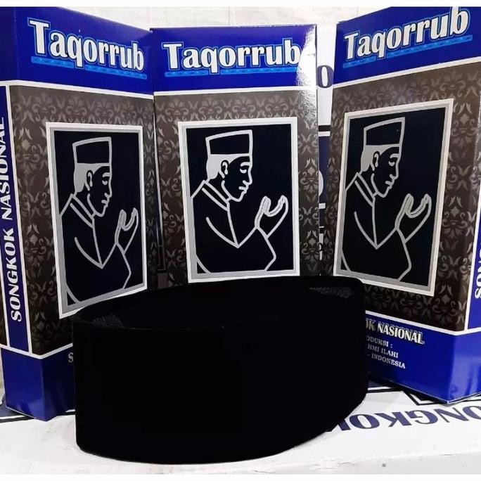 (Allthebest) PECI HITAM POLOS , SONGKOK / KOPIAH HITAM TAQORRUB