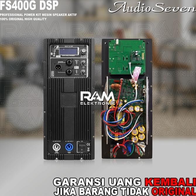 MESIN KIT SPEAKER AKTIF 15 INCH AUDIO SEVEN FS400G DSP UKURAN 16X38 ORIGINAL 1000W ORIGINAL DAN TERP