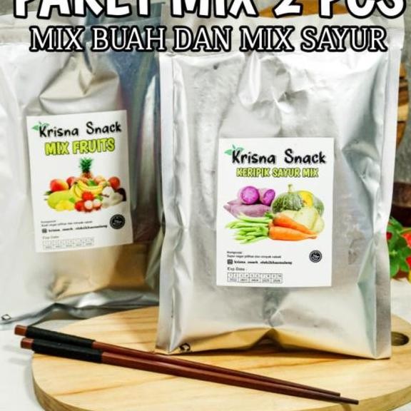 

Terlaris Paket Mix Keripik 2 Pcs Mix Buah Dan Mix Sayur Foil Keripik Nangkaapelnanas Madusalakpisangokraworteledamamekentangjagung Manisubi Unguubi Madu Ready Stok
