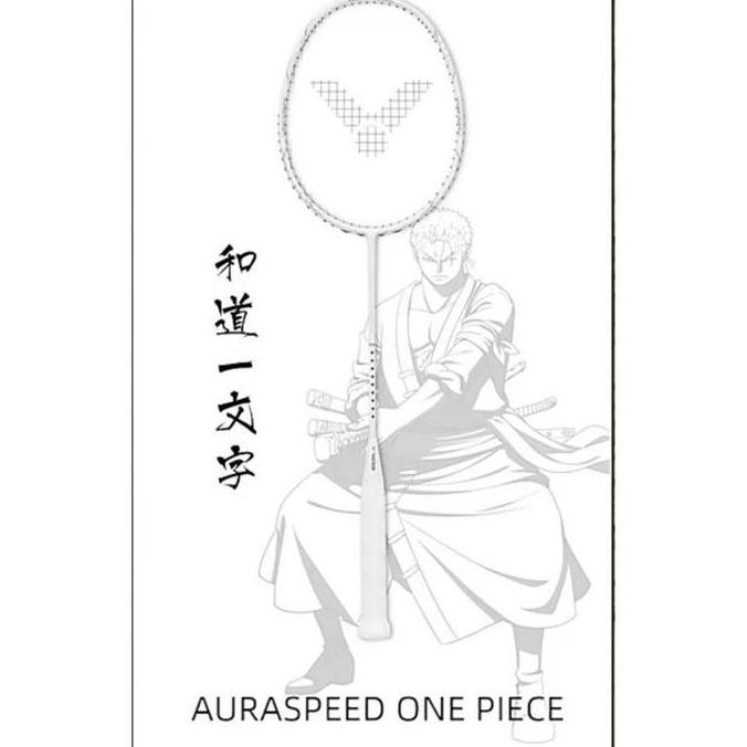 Raket Badminton Victor One Piece Wado / Auraspeed One Piece White