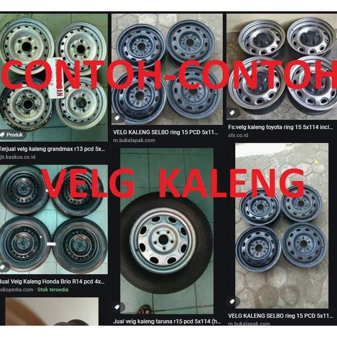 (Allthebest) KVSH14-Wheel cover dop velg ring14 silver hitam isoka