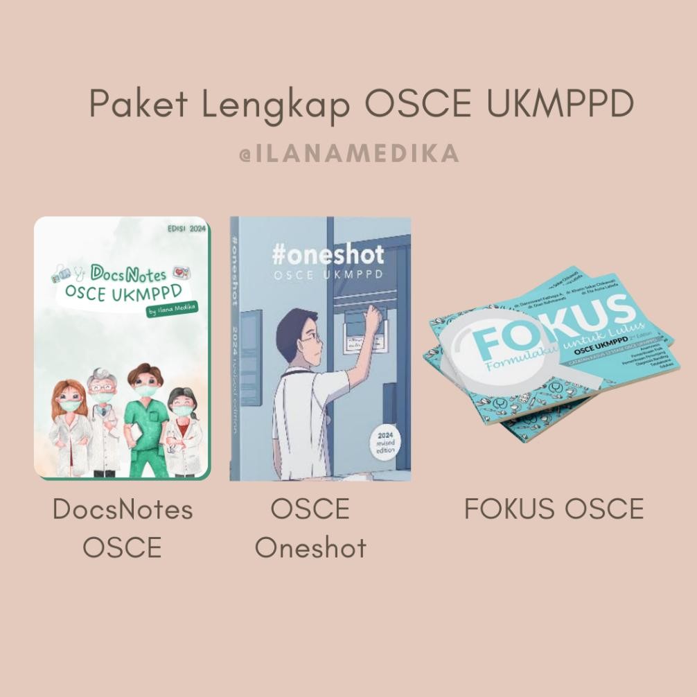 (zone) Paket OSCE UKMPPD Buku Saku Kedokteran Docsnotes Fokus Oneshot MURAH