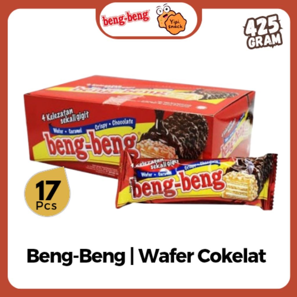 

Beng Beng Wafer BOX ISI 17pcs Wafer Cokelat @25gr