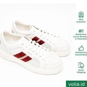 Promo Voilaid Bally Melys Leather Sneakers White