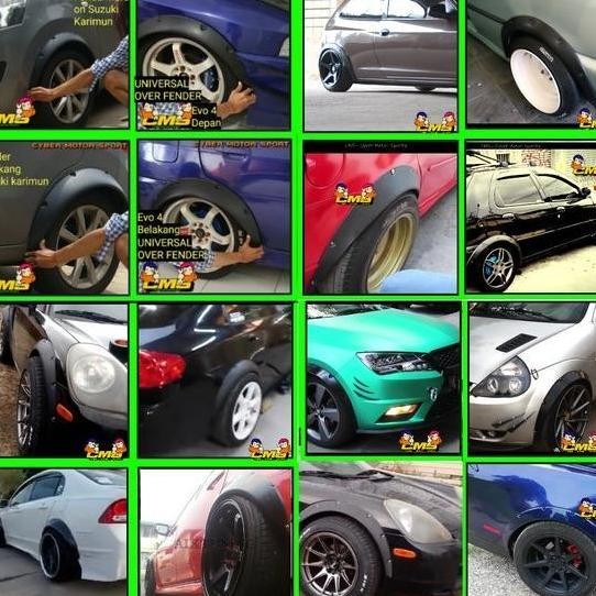 Lips fender motif carbon universal. lips spakbor mobil. list fender motif carbon. car fender flare c