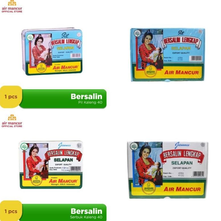 

Terlaris Jamu Pil Bersalin Lengkap Salapan Box Kaleng 40Hari Exp 2028