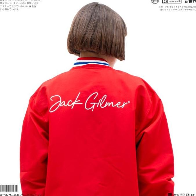 Murah Kizaru X Jack Gilmer Varsity Jaket Pomme Merah
