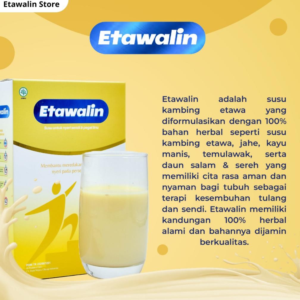 

Limited - Etawalin Susu Etawa Herbal Nyeri Sendi 1 Box !!