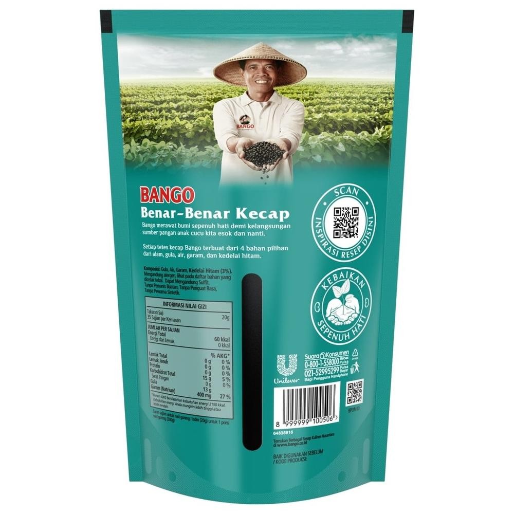 

Flash Sale Bango Kecap Manis Refill 700g x2 ..