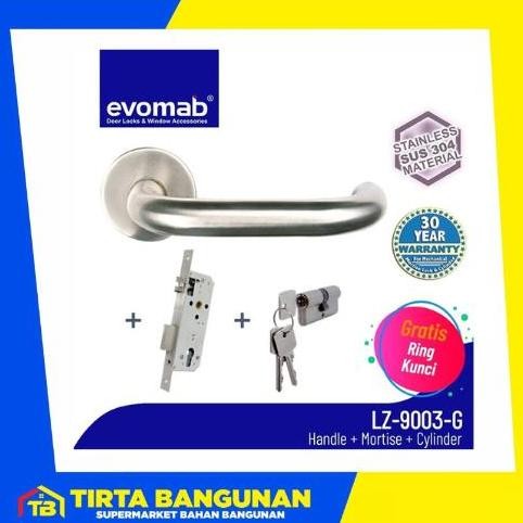 Evomab Mset-Lz9003.G Sus304 / Handle Pintu Minimalis Set/ Gagang Pintu