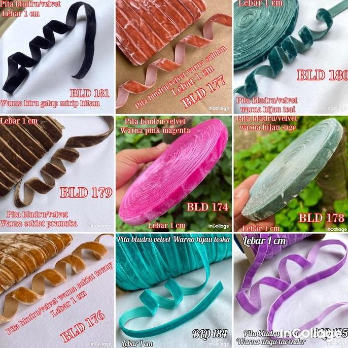 

Baru Pita Grosgrain 6mm 100 Yard - Pita GGF Polos Warna-warni