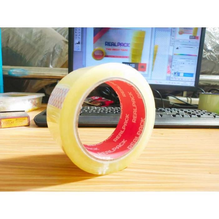 

[Cod] - Lakban Bening Realpack 45 Mm (90 Yard) Super Rekat The Best Tape Bestseller