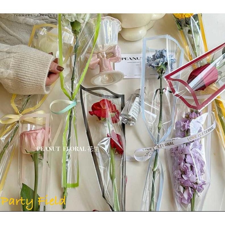 

[1Pak/50Pcs] Csbkdzd Single Flower Bag Bouquet Wrapping Paper / Kertas Bunga Satuan Bunga aSt