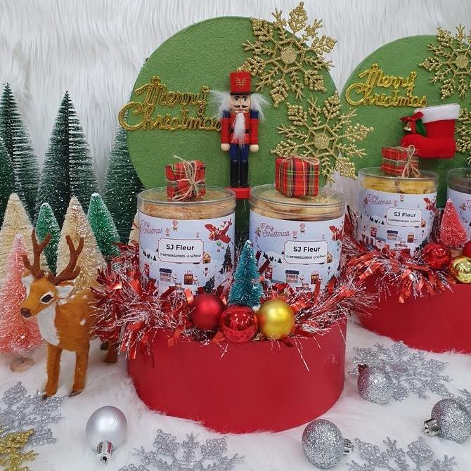 

Ready Paket Dekorasi Hampers Natal Parcel Kue Kering 24pcs