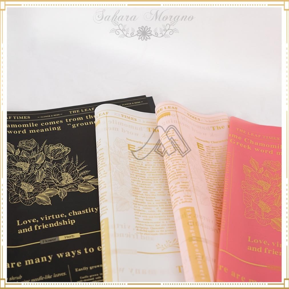 

20 Pcs Flower Wrapping Chamomile Flower Paper Cellophane Waterproof Buket Bunga Kertas Pembungkus Kado aSt