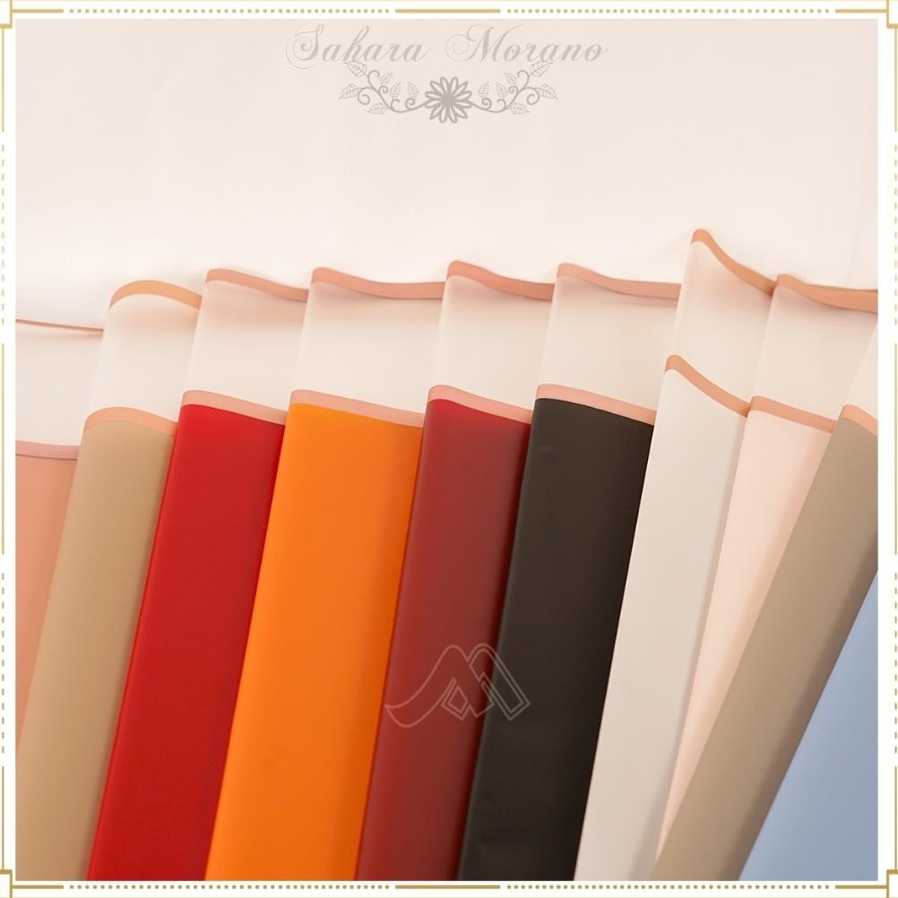 

20 Pcs Flower Wrapping Kertas Bunga Paper Double Transparent Gold Cellophane Waterproof aSt