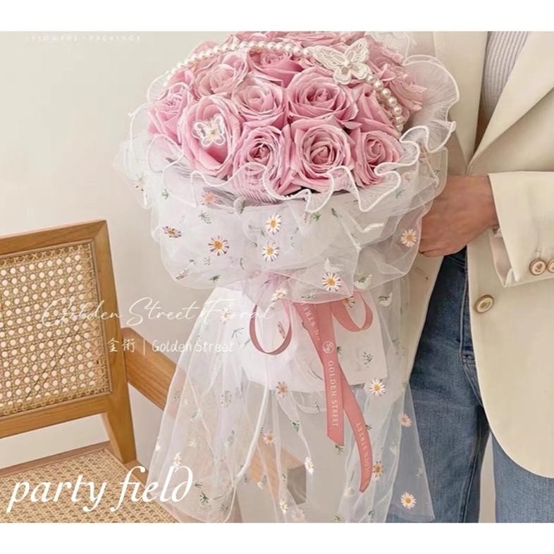 

[1mx1.6Meter] Xty Kertas Bunga Kain Embroidery / Flower Wrapping aSt