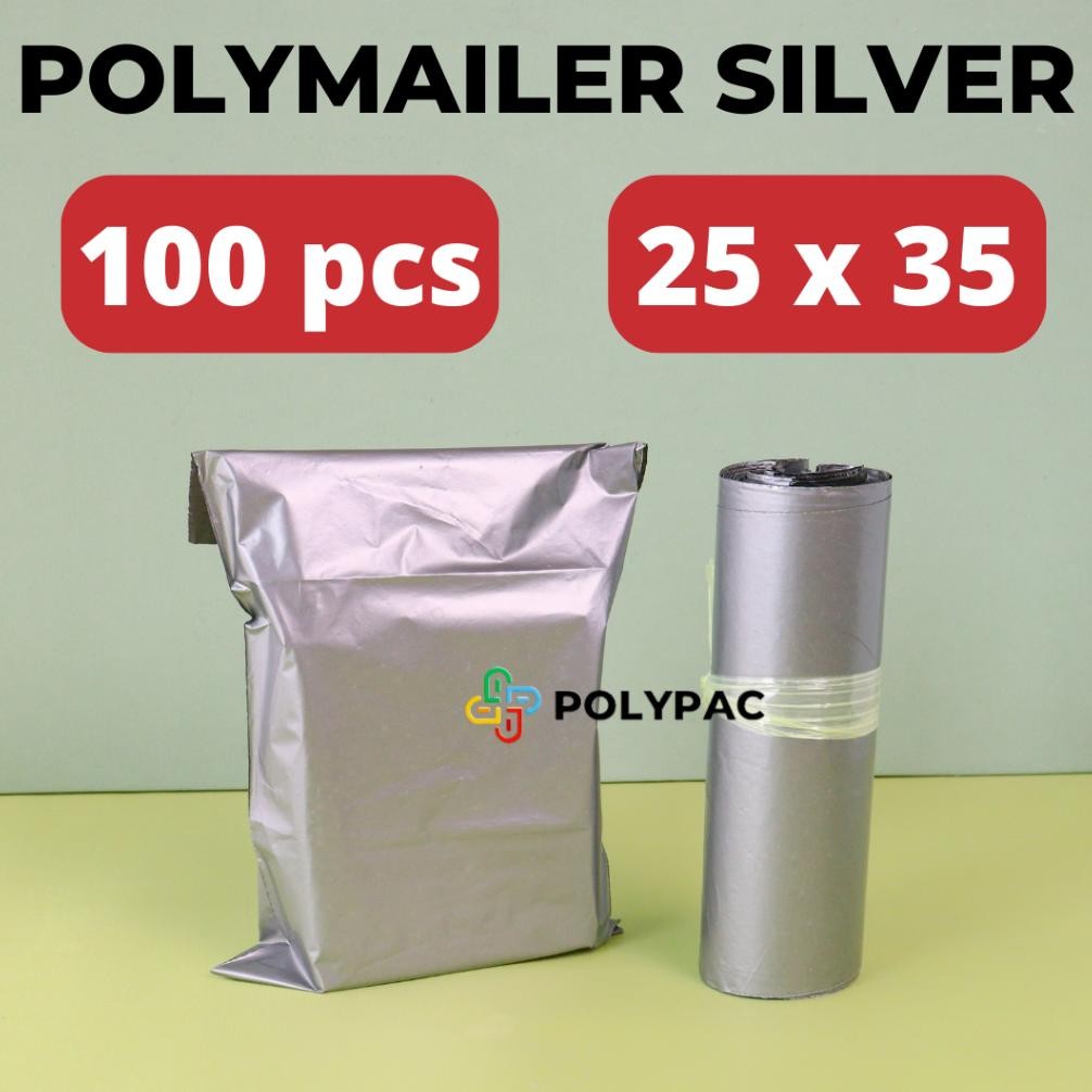 

Plastik Polymailer SILVER [25x35] isi 100 - Bungkus Plastik Packing Online aSt