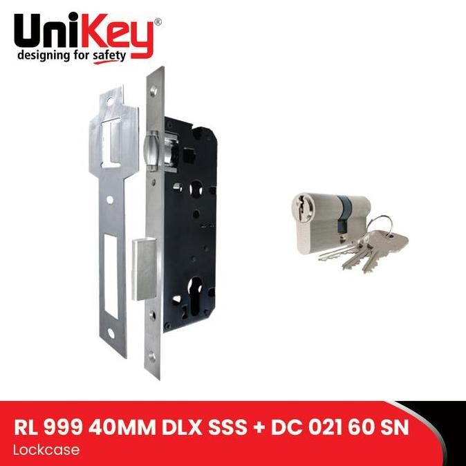 Unikey Stainless Roller Lockcase Sus304 Rl 999-40Mm Dlx+Dc 021-60Mm Sn