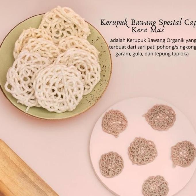 

(Allthebest) Kerupuk Bawang Kera Mas 400g Bebas Gluten Pengawet Pemutih MSG