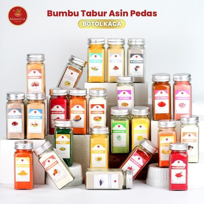 

CCF Bumbu Tabur BOTOL KACA Bubuk Tabur Keripik Kentang Makaroni Lidi II