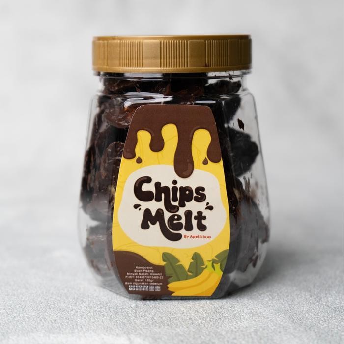 

Ccf Apelicious Banana Chips Melt | Keripik Pisang Cokelat Topping Parut