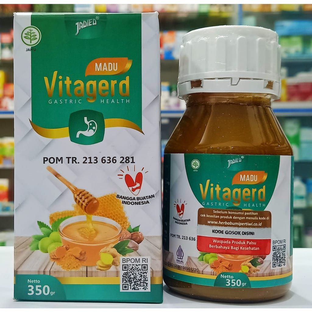 

Madu Vitagerd Original Obat lambung Asli Herbal Terbaik Atasi Asam Lambung Naik, Maag & Gerd