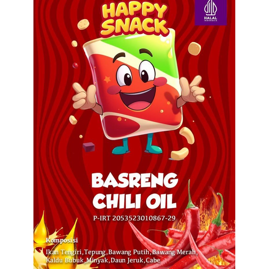 

Ccf Paket Bundling Praktis 250Gram Basreng Chili Oil + Basreng Daun Jeruk Cemilan Keripik Koin Asin Manis Gurih Pedas Renyah Camilan Snack