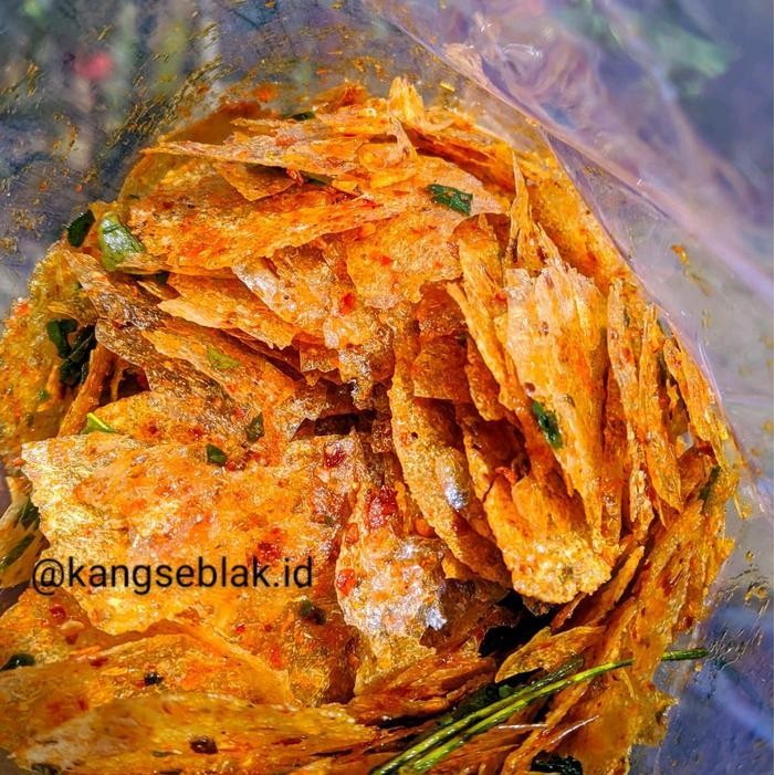 

CCF kripik kaca/kripca pedas daun jeruk chili oil netto 500g Snacks Kering Crispy Cemilan Keripik