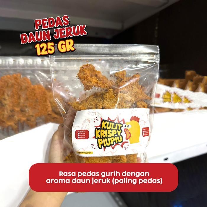 

Ccf Piupiu - Kulit Ayam Crispy 125Gr Snacks Rasa Original/ Pedas Daun Jeruk/ Jalapeno Food Keripik Cemilan