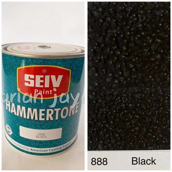 Cat Besi Seiv Hammertone tahan panas dan anti karat Hitam Black