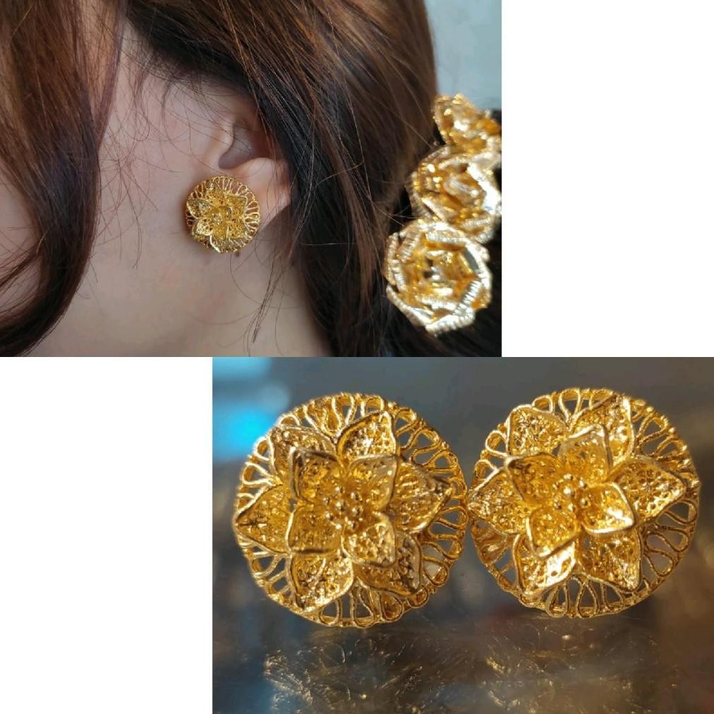 SUBENG KENARI / sumpel bali / anting bali / Anting Alpaka / Subeng Alpaka